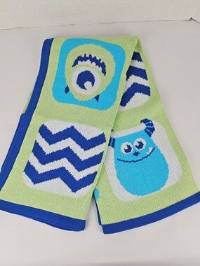 Monsters, Inc. Knit Blanket-Green by Disney Baby